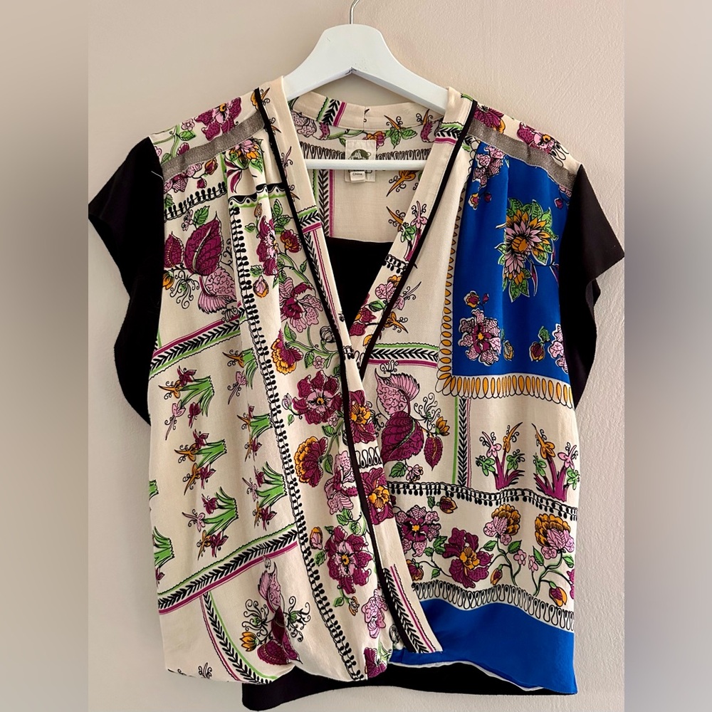 Tiny by Anthropologie Floral Print Women's Top - Multicolor